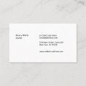 金ゴールドリバーサンセットホライゾンランドスケープロゴ 名刺 (裏面)