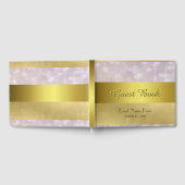 金ゴールドリボンと《写真》ぼけ味ライトゲストブック ゲストブック (全面)