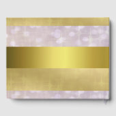 金ゴールドリボンと《写真》ぼけ味ライトゲストブック ゲストブック (裏面)