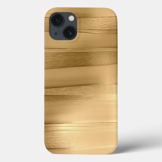 金ゴールドリボンのテクスチャスタイリッシュ金属 Case-Mate iPhoneケース (裏面)