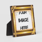 金ゴールドリボンアートプラーク フォトプラーク (正面)