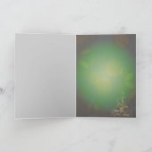 金ゴールドリボンクリスマスツリーカード シーズンカード (内部)