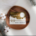 金ゴールドリボンビジネスクリスマスカード<br><div class="desc">金ゴールドリボンホリデーカード。メッセージを背面に追加する。</div>