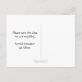 金ゴールドリボン日付の保存 案内ポストカード (裏面)