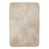 金ゴールドリュックスグリッターレオパード印刷 バスマット (正面縦)