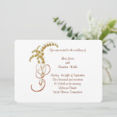 金ゴールドリリ結婚ー 招待状 (スタンド正面)