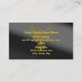 金ゴールドリングや輪イーグルシェードブラック、財務顧問 アドバイスカード (裏面)