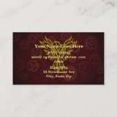 金ゴールドリングや輪イーグル、ブルゴーニュのコーグ、財務顧問 アドバイスカード (裏面)