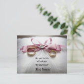 金ゴールドリングや輪サテン枕リングや輪持参人 案内ポストカード (スタンド正面)