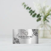 金ゴールドリングや輪計画デザインスタイリン結婚グのサービス 名刺 (スタンド正面)