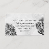 金ゴールドリングや輪計画デザインスタイリン結婚グのサービス 名刺 (裏面)