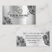 金ゴールドリングや輪計画デザインスタイリン結婚グのサービス 名刺 (正面/裏面)