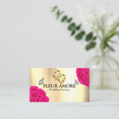 金ゴールドリングや輪計画デザインスタイリン結婚グのサービス 名刺 (スタンド正面)