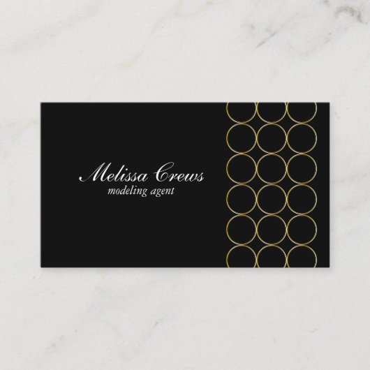 金ゴールドリングや輪2 名刺 (正面)