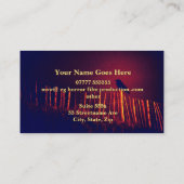 金ゴールドリングや輪、Raven on Fence、ホラー映画制作者 名刺 (裏面)