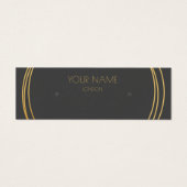 金ゴールドリングイヤリング表示カード (正面)