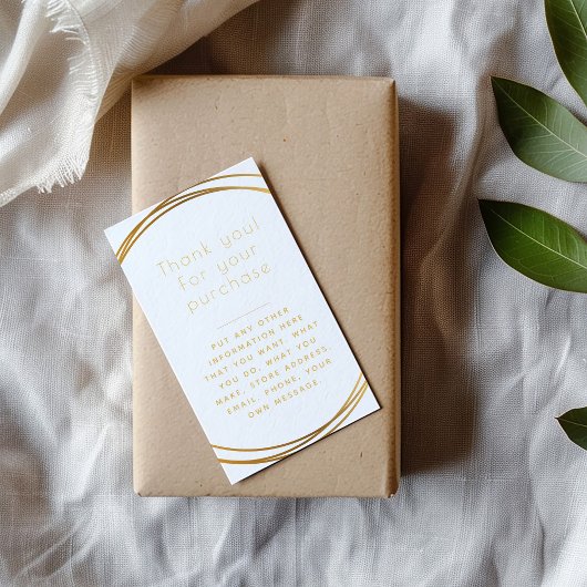 金ゴールドリング挿入カード顧客の注文。 エンクロージャーカード