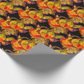 金ゴールドリンゴ包装紙 ラッピングペーパー (角)