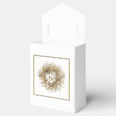 金ゴールドリースメリークリスマスフェイスボックス フェイバーボックス (オープン)