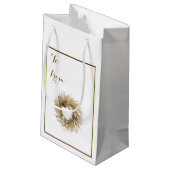 金ゴールドリースメリークリスマス抱き枕 スモールペーパーバッグ (裏面アングル)