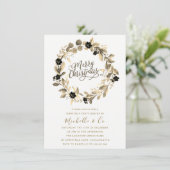 金ゴールドリードリースオフィスファミリークリスマスパーティー 招待状 (スタンド正面)