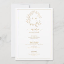 金ゴールドリーピークレストモノグラ結婚ムのメニュー