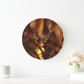 金ゴールドリーフアクリル製壁時計 ラージ壁時計 (ホーム)