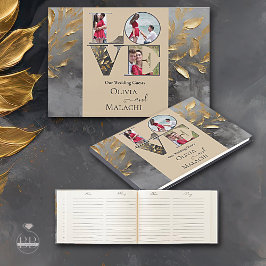 金ゴールドリーフインパストノワール ゲストブック