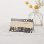 金ゴールドリーフインパストノワール プレイスカード (正面)