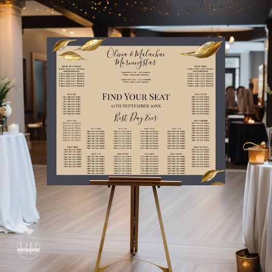 金ゴールドリーフインパストノワール ポスター