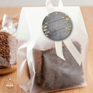 金ゴールドリーフインパストノワール ラウンドシール