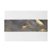 金ゴールドリーフインパストノワール 招待状ベリーバンド (裏面例)