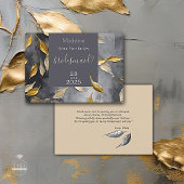 金ゴールドリーフインパストノワール 招待状