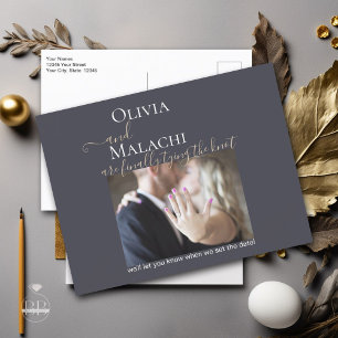 金ゴールドリーフインパストノワール 案内ポストカード