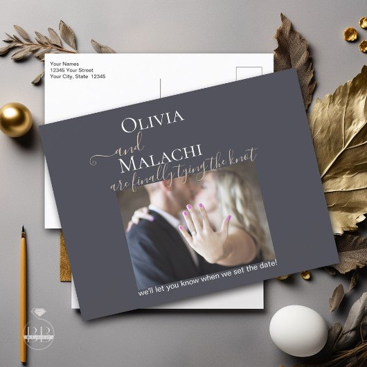 金ゴールドリーフインパストノワール 案内ポストカード