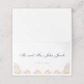 金ゴールドリーフウェディングレセプション座席表 プレイスカード (外部開封)