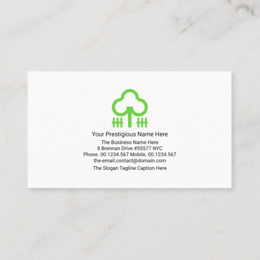 金ゴールドリーフガーデンシアーガーデンランドスケープ気にローン 名刺 (裏面)