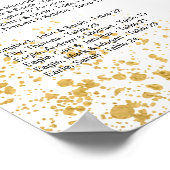 金ゴールドリーフスプレー披露宴アクセサリ ポスター (角)