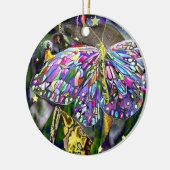 金ゴールドリーフ新年バタフライ セラミックオーナメント (左)