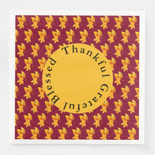 金ゴールドリーフ秋の紅葉ホリデーお祝い (正面)