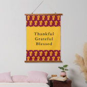 金ゴールドリーフ秋の紅葉ホリデーお祝い 吊り下げ型タペストリー (寝室)