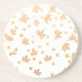 金ゴールドリーフ紙吹雪の背澄ん景 コースター