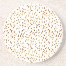 金ゴールドリーフ紙吹雪パターン コースター