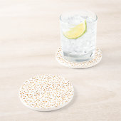 金ゴールドリーフ紙吹雪パターン コースター (側面)