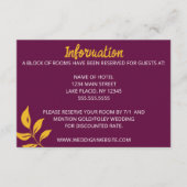 金ゴールドリーフ結婚のエンクロージャカード エンクロージャーカード (正面)