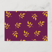 金ゴールドリーフ結婚のエンクロージャカード エンクロージャーカード (裏面)