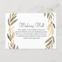 金ゴールドリーフ結婚リースの願い井戸