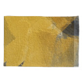 金ゴールドリーフ、抽象芸術ブラックデザイン 枕カバー (裏面)