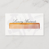 金ゴールドルクスコーム美容師アポイントメント 予約カード (正面)