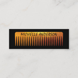 金ゴールドルクスコーム美容師 スキニー名刺